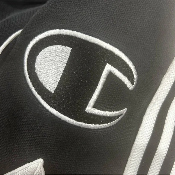 Champion reverse Weave shorts mens Size medium black white retro sporty casual - Picture 12 of 16